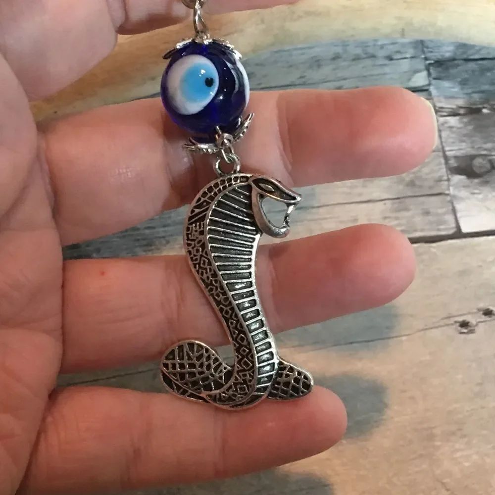 Snake evil eye protection keychain - Picture 2 of 2